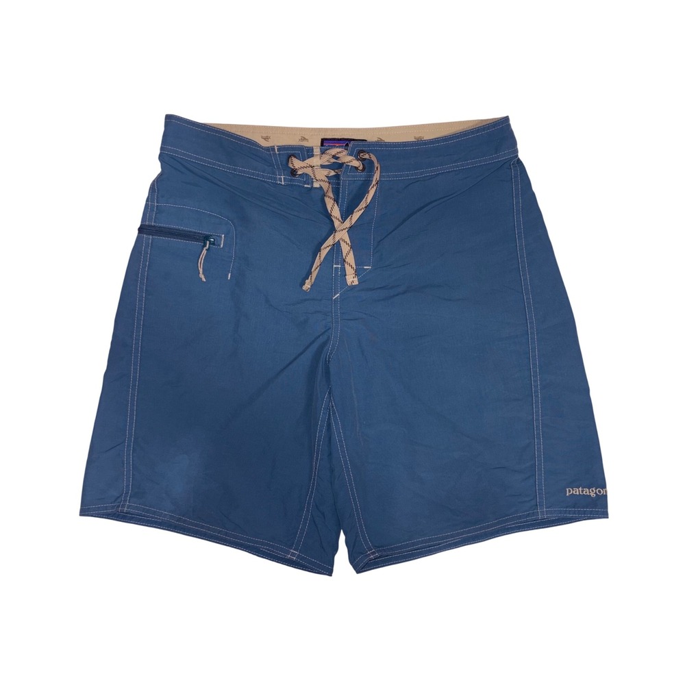 PATAGONIA Board Shorts Mens 30 Blue Wavefarer Surf Swim Trunks 9in 86625SP16